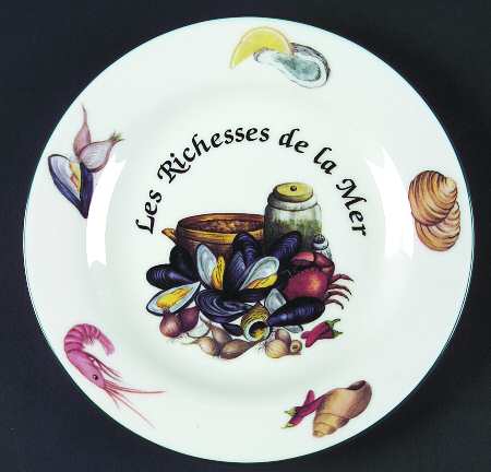 Les Richesses De La Mer Salad Plate by Royal Vale