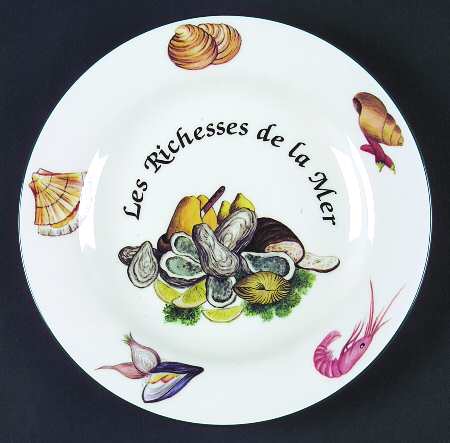 Les Richesses De La Mer Salad Plate by Royal Vale