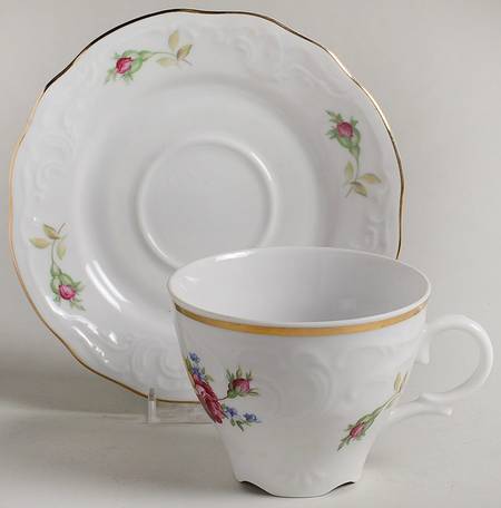 Regal Pansy Flat Cup & Saucer Set