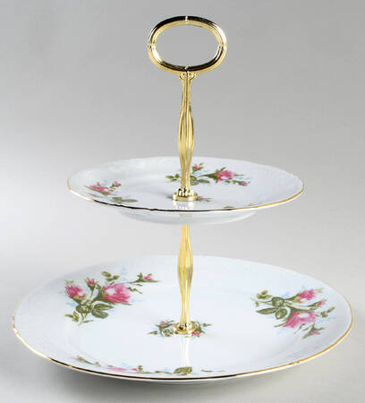 RKT8 6 5/8"-10"  2 Tiered Serving Tray (Dp, Sp) HC