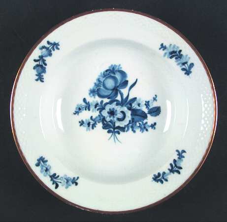 Blue Flower (Smooth, Gold Trim) by Royal Copenhagen