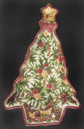 Seasons of Colour Red Large Tree Shaped Dish