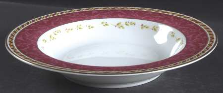Seasons of Colour Red Large Rim Soup Bowl