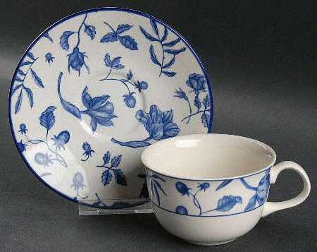 Spring Garden Flat Cup & Saucer Set