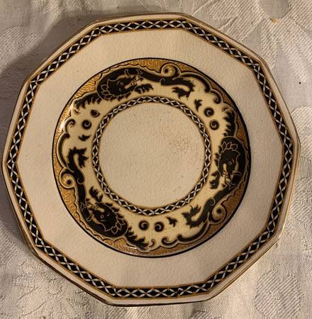 Ming (Black) Bread & Butter Plate