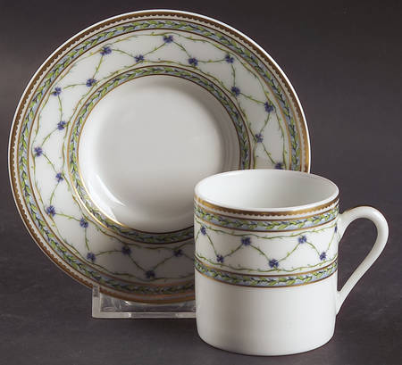 Allee Royale Flat Demitasse Cup & Saucer Set
