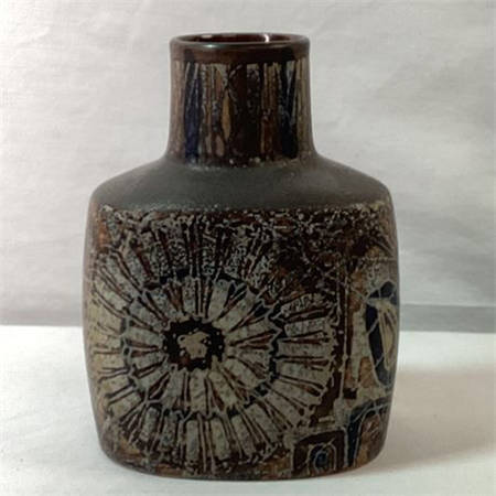 Faience Giftware Brown Faience Vase - No Box