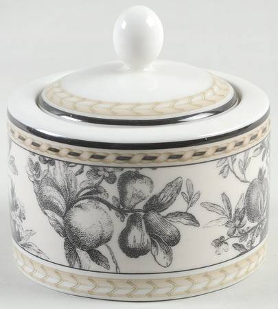 Provence Noir Sugar Bowl & Lid