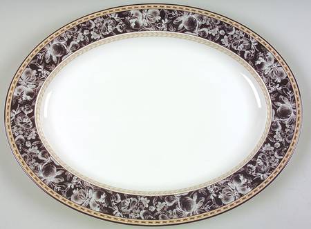 Provence Noir 16" Oval Serving Platter