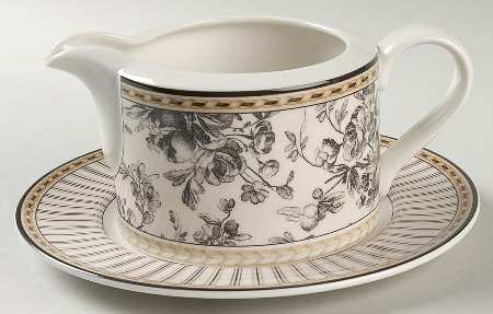 Provence Noir Gravy Boat & Underplate