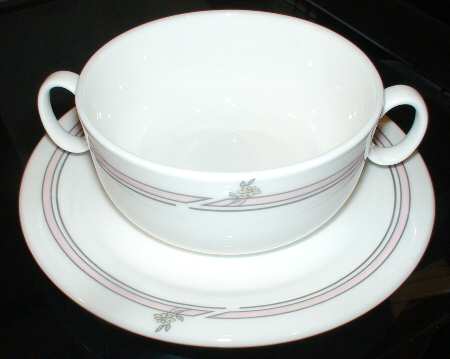 RD135 Flat Cream Soup Bowl & Saucer Set