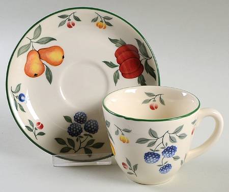 Toscana Flat Cup & Saucer Set