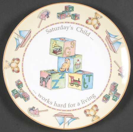Days of The Week Salad Plate