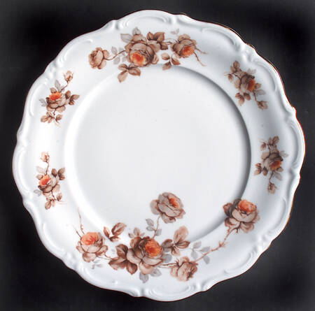 Brown Rose (Gold Trim)