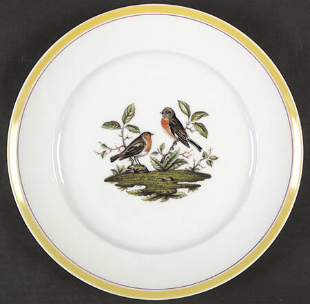 Bayreuth Birds Dinner Plate by Royal Bayreuth