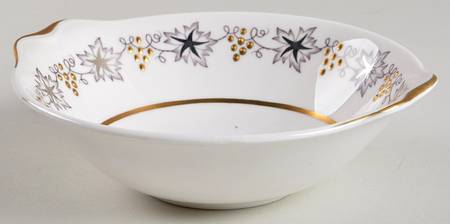 Gold and Silver Lugged Cereal Bowl
