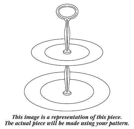 Potter's Wheel Rust Red 6 5/8"-10"  2 Tiered Serving Tray (Dp, Sp) HC