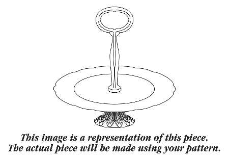 Dorchester Maroon (Floral Cneter) 6" - 7" Tidbit (from Salad Plate) HC