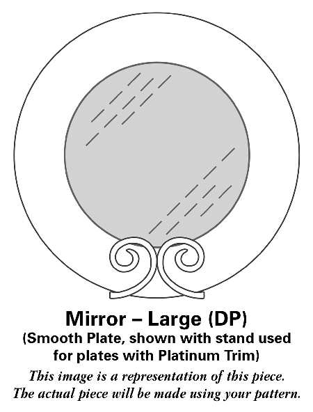 Melody (Platinum Trim) Mirror-Large (DP) HC