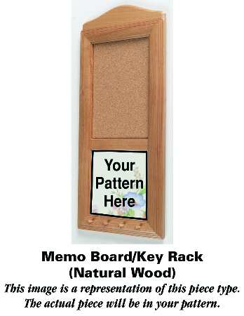 Gypsy 15" Natural Wood Memo Board/Key Rack  HC