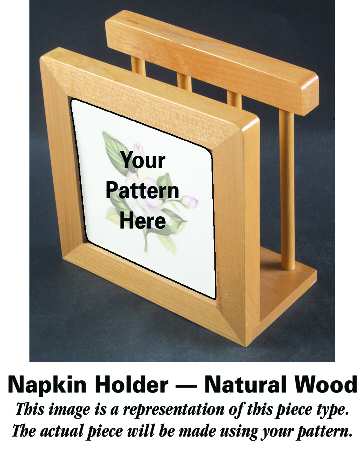 Glendale 6 1/8" Natural Wood Napkin Holder  HC