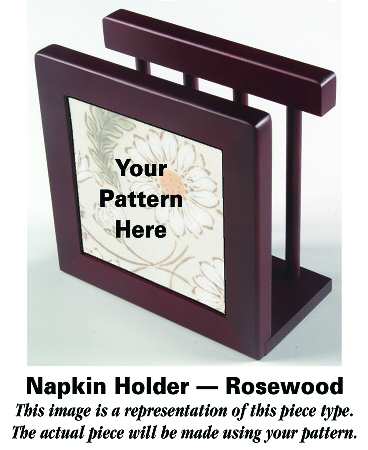 Garden Gate 6 1/8" Rosewood Napkin Holder  HC