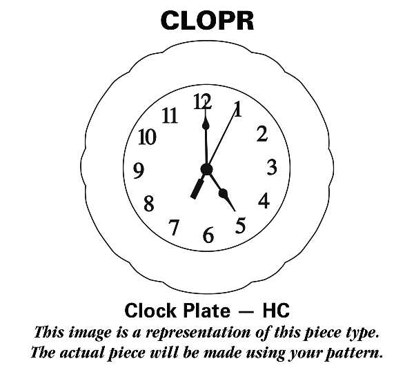 Ellesmere Cobalt Blue 1-2" depth  Clock Plate HC