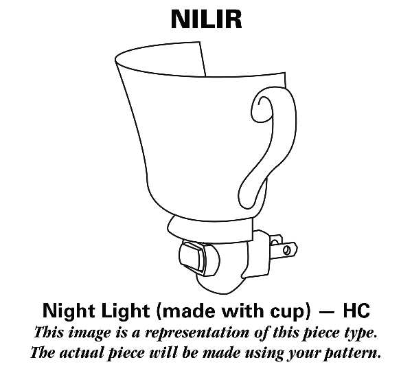 Tulip 1 5/8" + cup (H) Night Light/Cup HC