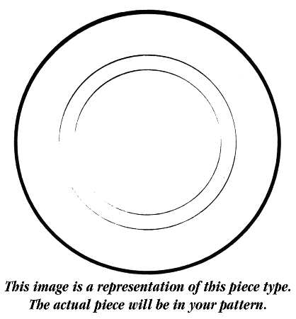 American Clipper Blue 12" Chop Plate (Round Platter)