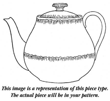 Ranunculus Blue Teapot & Lid