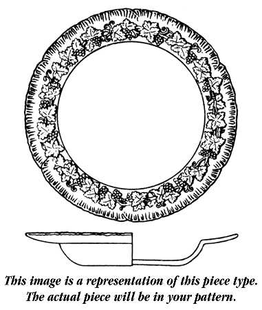 Ranunculus Blue Rim Soup Bowl