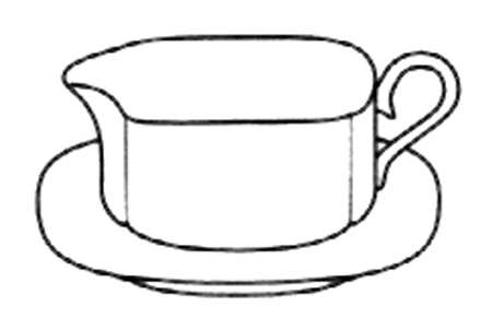 Platinum Line Gravy Boat & Underplate (Relish/Butter) by Noritake