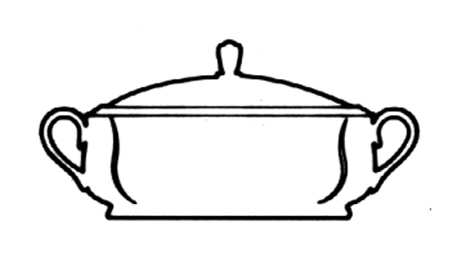 Erica (Japan Backstamp Mark) Round Covered Vegetable