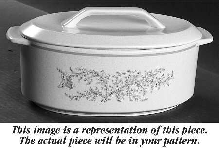 Brushwork Burgandy 2.5 Quart Oval Covered Casserole
