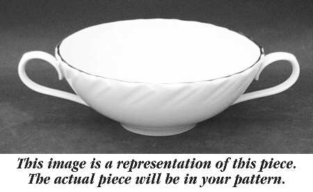 Golden Mood Flat Cream Soup Bowl