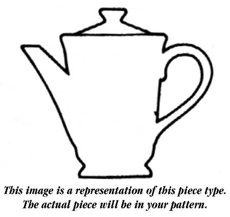 Cosmopolitan Gold Tea/Coffee Pot & Lid