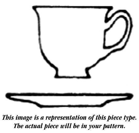 Beatrice Footed Demitasse Cup & Saucer Set