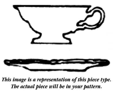 C20 Footed Demitasse Cup & Saucer Set