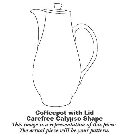 Concord Rose Coffee Pot & Lid