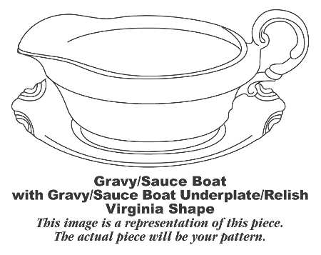 Queen Anne Gravy Boat & Underplate