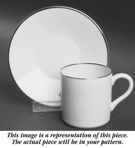 Evening Star Flat Demitasse Cup & Saucer Set