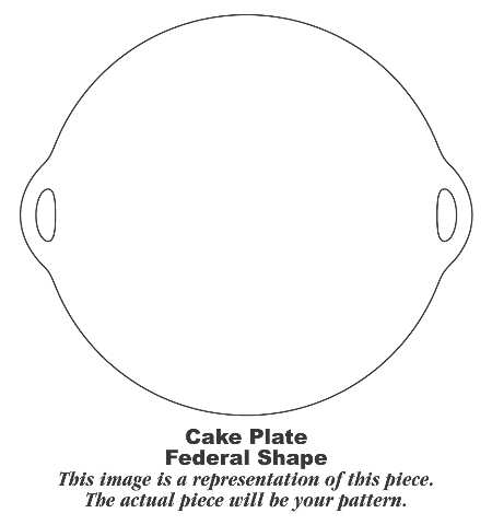 Santa Rosa Handled Cake Plate