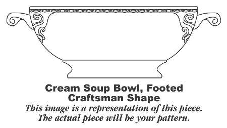 HLC645 Footed Cream Soup Bowl