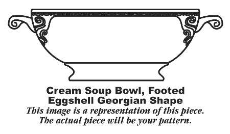 CAC168 Footed Cream Soup Bowl