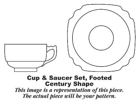 Conchita Footed Cup & Saucer Set
