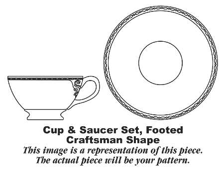 Aurelia Footed Cup & Saucer Set