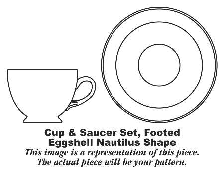 Autumn Footed Cup & Saucer Set