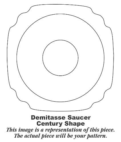 Columbine Saucer for Demitasse Cup