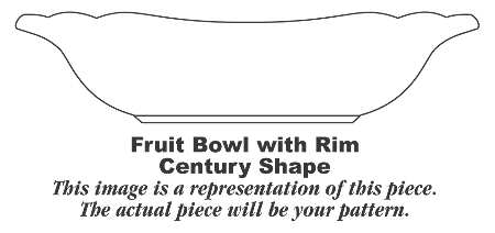 1180 (Century Shape) Rim Fruit/Dessert (Sauce) Bowl