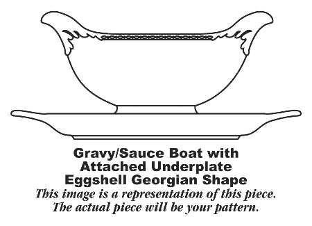 G3500 Gravy Boat with Attached Underplate
